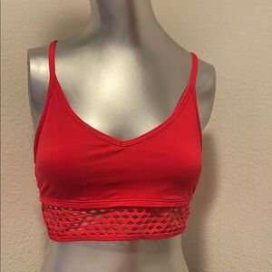 PINK Victoria's Secret Scarlet Bandeau with Mesh Detail